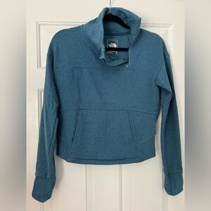 The North Face Blue Boxy Long Sleeve Hoodie